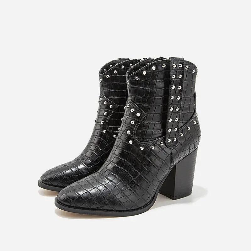 Cheky - Europe And The United States 2019 Thick Heel Martin Boots Women