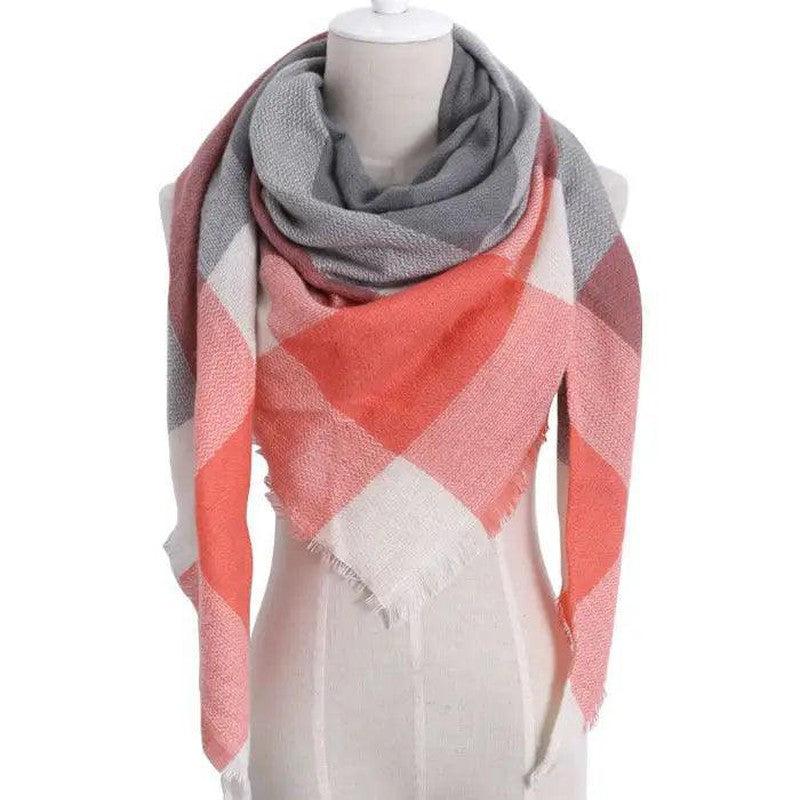 Cheky - European And American Triangle Cashmere Women's Winter Scarf Shawl