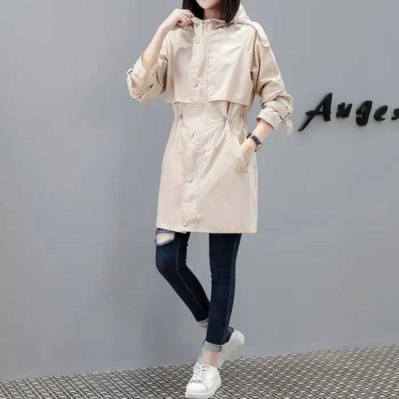 Cheky - Hooded trench coat