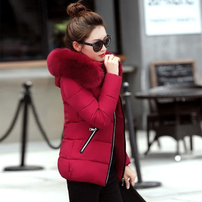 Cheky - Korean Style Hooded Down Padded Jacket All-Match Small