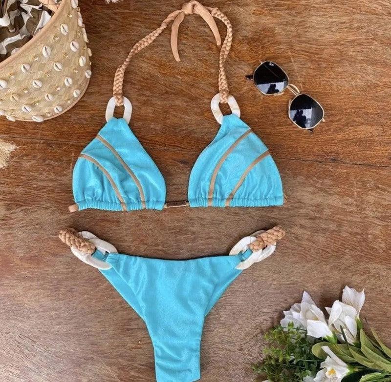 Cheky - Strappy Elegance Bikini Set