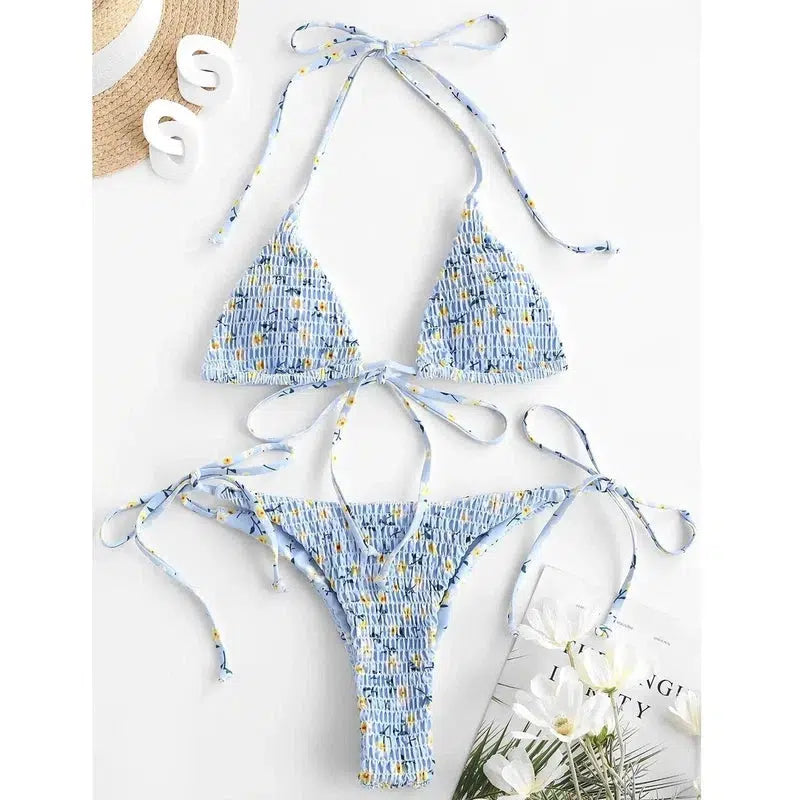 Cheky - Ladies Split Print Bikini Swimsuit