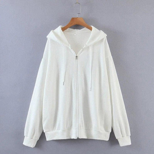 Cheky - New Hooded Loose Women's Sweater Sweater