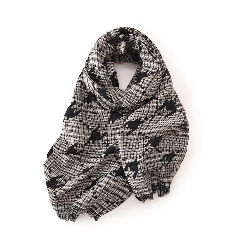 Cheky - Women's Fashion Printed Houndstooth Warm Scarf